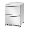 Refrigerētais galds ar 2 durvīm un 2 nodalījumiem - L 600 x D 600 mm - Bartscher