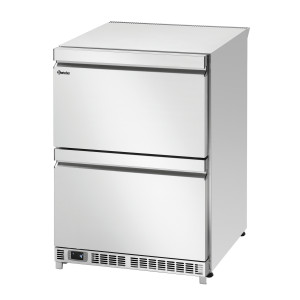 Refrigerētais galds ar 2 durvīm un 2 nodalījumiem - L 600 x D 600 mm - Bartscher