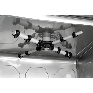 Profesionālā trauku mazgājamā mašīna Bartscher: Liela ietilpība 15 L, grozs 40x40, ideāli piemērota CHR Horeca