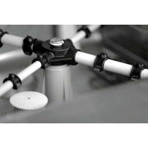 Profesionālā trauku mazgājamā mašīna Bartscher: Liela ietilpība 15 L, grozs 40x40, ideāli piemērota CHR Horeca