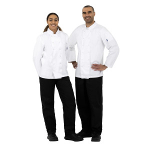 Vegas baltās kokvilnas cepures ar garām piedurknēm - izmērs Xs - Whites Chefs Clothing - Fourniresto