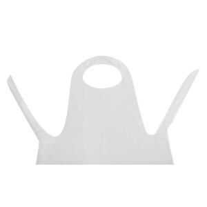 Baltā vienreizlietojamā priekšauta - 100 gabalu komplekts - FourniResto - Fourniresto