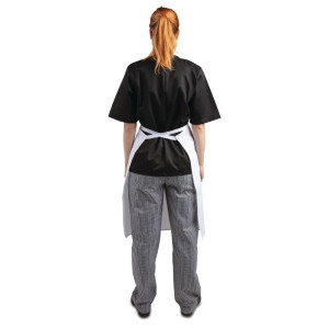 Baltā priekšauts Bavette 711 x 656 mm - Whites pavāru apģērbs - Fourniresto