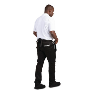 Melnbaltās šefpavasāres cepure ar kabatām - vienīgais izmērs - Whites Chefs Clothing - Fourniresto