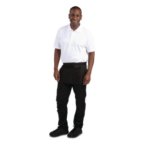 Melnbaltās šefpavasāres cepure ar kabatām - vienīgais izmērs - Whites Chefs Clothing - Fourniresto