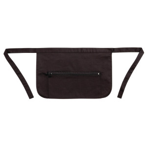 Atpūtkačīlis ar kabatām un rāvējizlasi, melns, polikotons, 450 x 305 mm - Whites pavāru apģērbs - Fourniresto