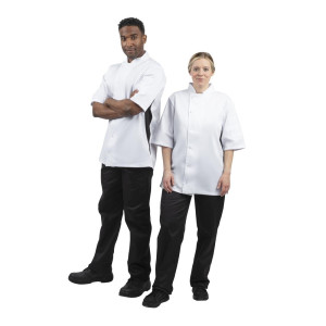 Virtuvei paredzēta baltā miksētās izmēra vesti - S izmērs - Whites Chefs Clothing - Fourniresto