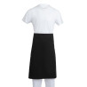 Standarta melna polikotona priekšauts 914 x 762 mm - Whites Chefs Clothing - Fourniresto