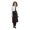 Standarta melna polikotona priekšauts 914 x 762 mm - Whites Chefs Clothing - Fourniresto