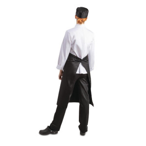 Standarta melna polikotona priekšauts 914 x 762 mm - Whites Chefs Clothing - Fourniresto