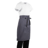 Paklājs servitējam pelēkā krāsā no polikotona 1000 x 700 mm - Whites Chefs Clothing - Fourniresto