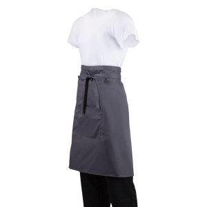 Paklājs servitējam pelēkā krāsā no polikotona 1000 x 700 mm - Whites Chefs Clothing - Fourniresto