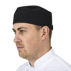 Virtuves cepure Cool Vent ar smalkām baltām svītrām - vienmērīga izmēra - Chef Works - Fourniresto