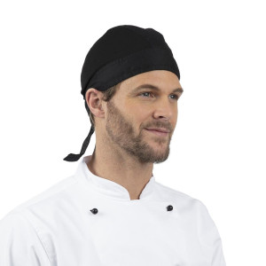 Bandāna melna - vienmērīga izmēra - Whites Chefs Clothing - Fourniresto