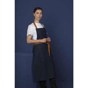 Džinsa zils servētāja priekšauts ar 1000 x 700 mm kokvilnas jostu - Whites Chefs Clothing - Fourniresto