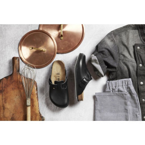 Melnbaltie zābaki ar labu saķeri - izmērs 40 - Birkenstock - Fourniresto