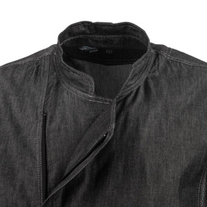 Džinsa virtuves jaka ar īsām piedurknēm Urban Delancey - S izmērs - Chef Works - Fourniresto