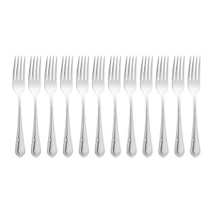 Galda dakšu komplekts Dubarry no nerūsējošā tērauda - 12 gabali - Olympia - Fourniresto