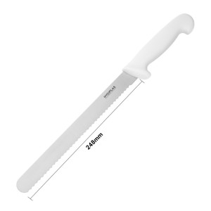 Baltā zāģzobaina asme 25,5 cm - Hygiplas - Fourniresto
