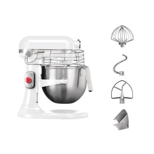 Profesionāla baltā miksera 6,9 L - KitchenAid - Fourniresto