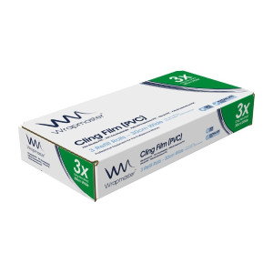 Svaiguma plēves rullis kompaktajam izdalītājam 1000 100 m - 3 gabali komplektā - Wrapmaster - Fourniresto