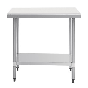 Galds no nerūsējošā tērauda 900 mm - Vogue - Fourniresto