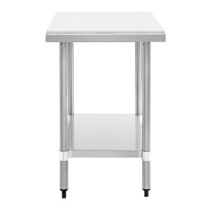 Galds no nerūsējošā tērauda 900 mm - Vogue - Fourniresto