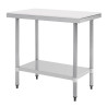 Galds no nerūsējošā tērauda 900 mm - Vogue - Fourniresto