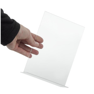 Aizsargājošais vertikālais akrila A5 formāta ēdienkarte - Olympia - Fourniresto