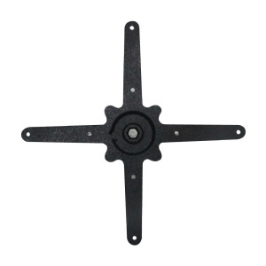 Galda kāja ar hromētu apdares apļveida galu Ø 430 mm - Bolero - Fourniresto