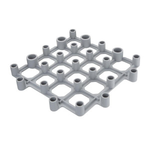 Pelēks režģis 335 x 335 mm - 2 gabali - Vogue - Fourniresto