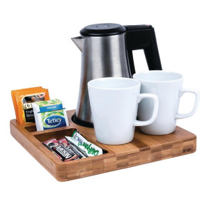 Viesnīcas numura bambusa kafijas tase - 260 x 260 mm - FourniResto - Fourniresto