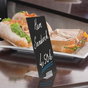 Atbalsts uzlikšanai uz mazajām A8 magnētiskajām tāfeļu kārtīm - 10 gabali - Securit - Fourniresto