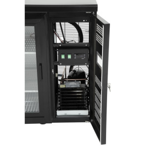 Aizmugurējā bāra 2 slīdošās durvis 698 L - Polar - Fourniresto