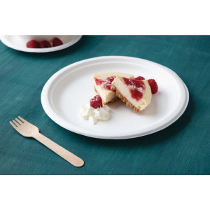 Kompostējamas bagāzes šķīvji 26 cm - 50 gabalu komplekts - Fiesta Green - Fourniresto