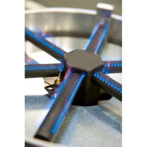 Profesionāla gāzes pannas ar 6 degvielas uzgaliem - standarta klase - Ø 40 cm