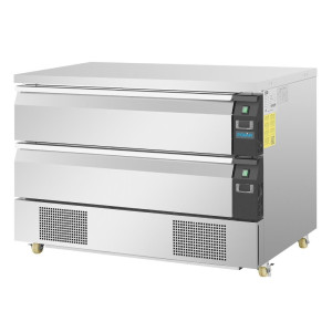 Dubultā ledusskapis ar diviem nodalījumiem 6x GN 1/1 - Polar - Fourniresto