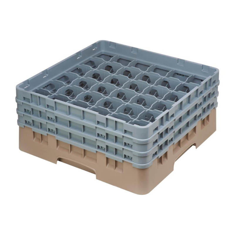 Stiklu skapis ar 36 nodalījumiem, Camrack, beige, maksimālais augstums 174 mm - Cambro - Fourniresto