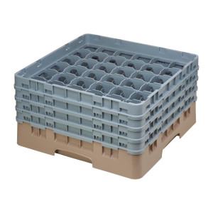 Stiklu skapis ar 36 nodalījumiem, Camrack, beige, maksimālais augstums 215 mm - Cambro - Fourniresto