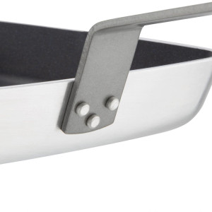 Kvadrātiska nelepoša panna ar rievotu dibenu - L 240mm - Vogue