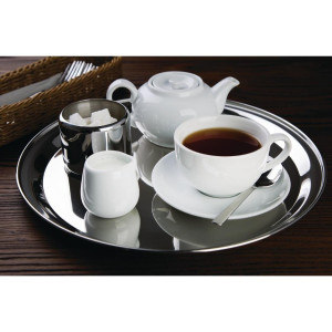 Apgādes plāksne no nerūsējošā tērauda ar diametru 355 mm - Olympia - Fourniresto