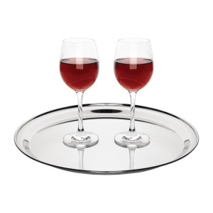 Apgādes plāksne no nerūsējošā tērauda ar diametru 355 mm - Olympia - Fourniresto