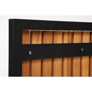 Krēsli no tērauda un akācijas - 4 gabali - Bolero - Fourniresto