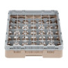 Stiklu skapis ar 36 nodalījumiem Camrack Beige- Garums 500 x Platums 500 mm- Cambro