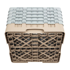 Stiklu skapis ar 36 nodalījumiem Camrack Beige - G 500 x D 500 mm - Cambro