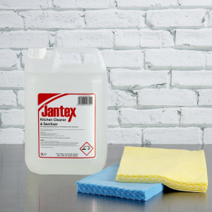 Dzelteni tīrīšanas lupatiņi - 50 gabalu komplekts - Jantex