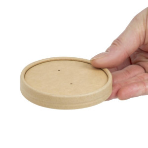 Vāciņi šķīvjiem Kraft mikroviļņu krāsnīm, kas var pārstrādāt 225 ml un 350 ml - 500 gabalu komplekts - Colpac