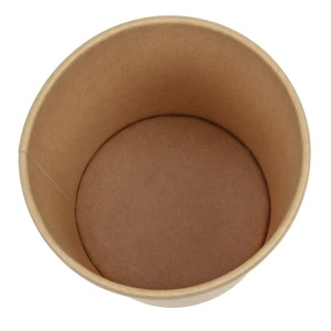 Krafta mikroviļņu iepakojumiem piemērotas atkārtoti pārstrādājamas zupas bļodas - 450 ml - 500 gabalu komplekts - Colpac