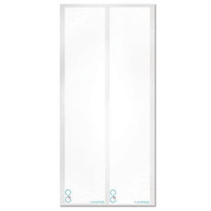 Tukšas etiķetes pārstrādājamo pudeli - 25 gabalu komplekts - FourniResto