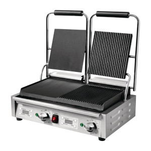 Divi gludi saskarnes režģi pa kreisi/rievoti pa labi - Buffalo